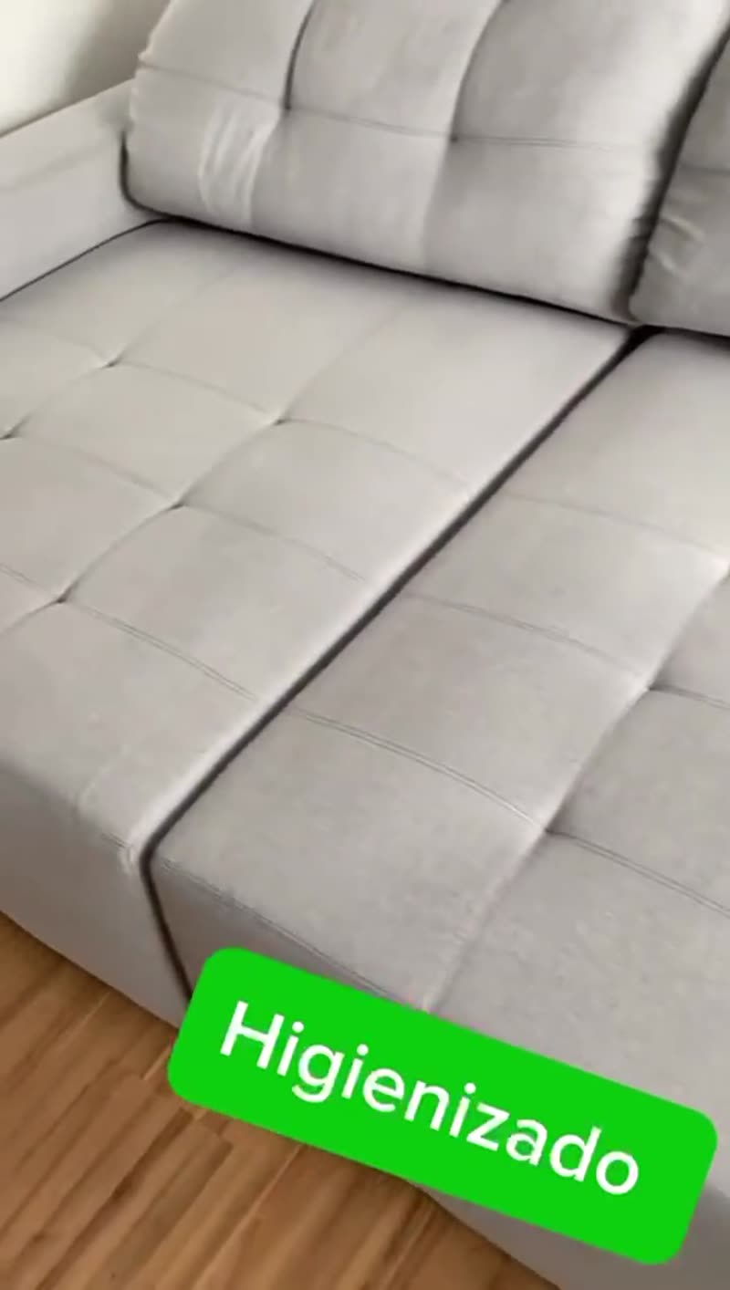 Vídeo: higienização de sofá do sujo ao limpo